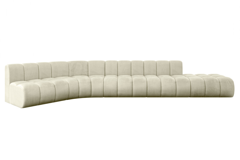 Narożnik lewostronny modułowy Brilo-L2 - 471x174x70 cm Beżowy 758210