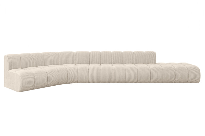 Narożnik lewostronny modułowy Brilo-L2 - 471x174x70 cm Beżowy 758141