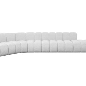 Narożnik lewostronny modułowy Brilo-L2 – 471x174x70 cm Biały 758673