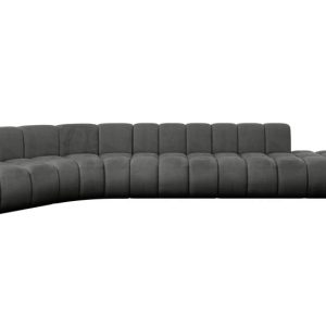 Narożnik lewostronny modułowy Brilo-L2 – 471x174x70 cm Grafitowy 758817