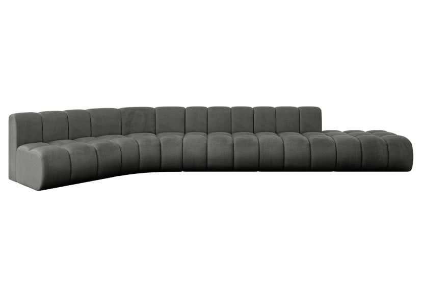 Narożnik lewostronny modułowy Brilo-L2 - 471x174x70 cm Grafitowy 758817
