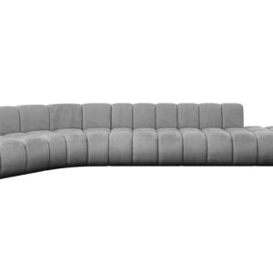 Narożnik lewostronny modułowy Brilo-L2 – 471x174x70 cm Jasny szary 758904