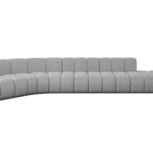 Narożnik lewostronny modułowy Brilo-L2 – 471x174x70 cm Jasny szary 758633