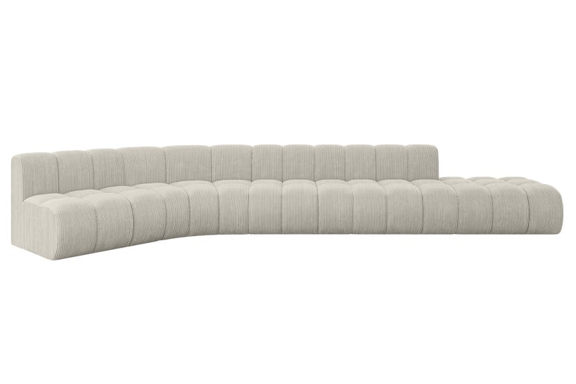 Narożnik lewostronny modułowy Brilo-L2 - 471x174x70 cm Kremowy 758510