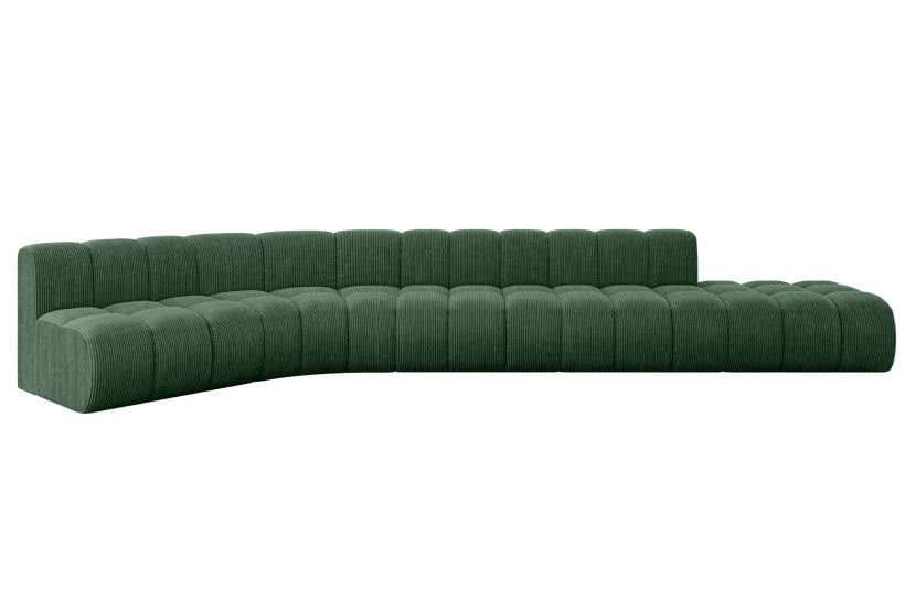 Narożnik lewostronny modułowy Brilo-L2 - 471x174x70 cm Zielony 758406