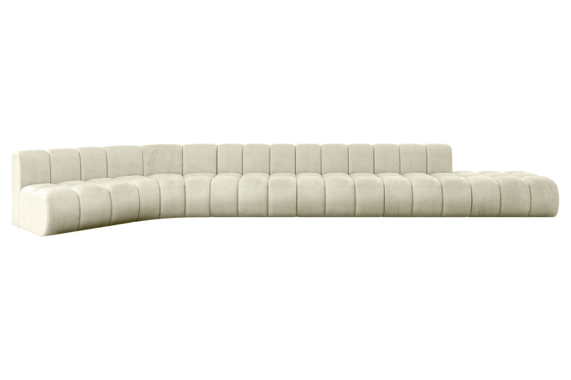 Narożnik lewostronny modułowy Brilo-L3 - 562x174x70 cm Beżowy 758785