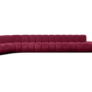 Narożnik lewostronny modułowy Brilo-L3 – 562x174x70 cm Bordowy 758645 Narożnik lewostronny modułowy Brilo-L3 – 562x174x70 cm Bordowy 758645
