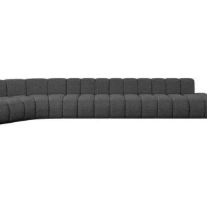 Narożnik lewostronny modułowy Brilo-L3 – 562x174x70 cm Szary 758576 Narożnik lewostronny modułowy Brilo-L3 – 562x174x70 cm Szary 758576