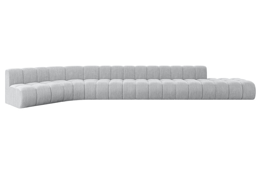 Narożnik lewostronny modułowy Brilo-L3 - 562x174x70 cm Szary 758193