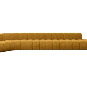 Narożnik lewostronny modułowy Brilo-L3 – 562x174x70 cm Żółty 758678 Narożnik lewostronny modułowy Brilo-L3 – 562x174x70 cm Żółty 758678