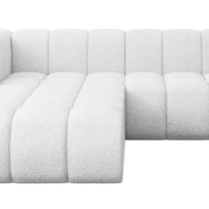 Narożnik lewostronny modułowy Darnel-L1 – 205x177x70 cm Biały 758826 Narożnik lewostronny modułowy Darnel-L1 – 205x177x70 cm Biały 758826