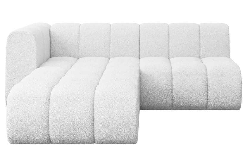 Narożnik lewostronny modułowy Darnel-L1 - 205x177x70 cm Biały 758826
