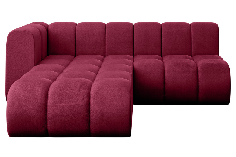 Narożnik lewostronny modułowy Darnel-L1 - 205x177x70 cm Bordowy 758145