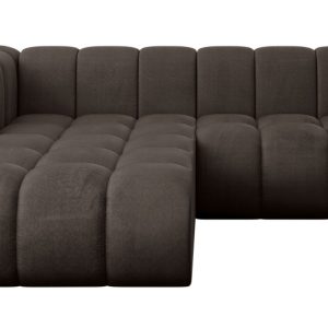 Narożnik lewostronny modułowy Darnel-L1 – 205x177x70 cm Brązowy 758504