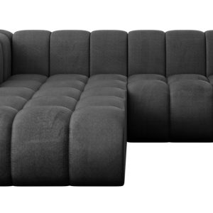 Narożnik lewostronny modułowy Darnel-L1 – 205x177x70 cm Czarny 758305