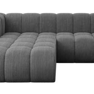 Narożnik lewostronny modułowy Darnel-L1 – 205x177x70 cm Grafitowy 758456