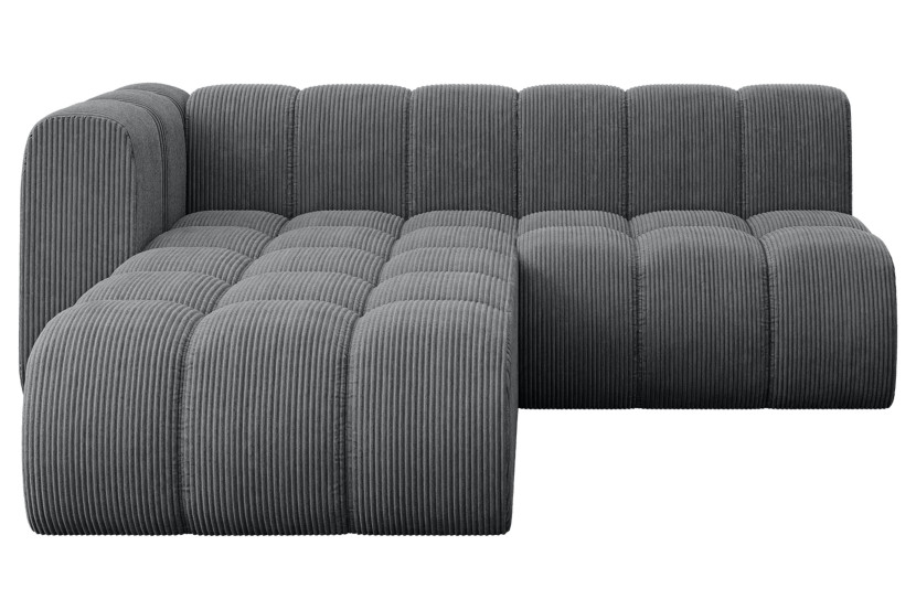 Narożnik lewostronny modułowy Darnel-L1 - 205x177x70 cm Grafitowy 758456