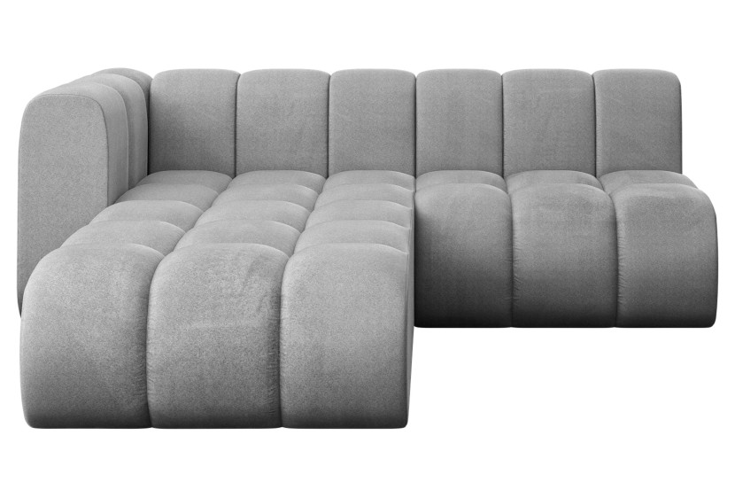 Narożnik lewostronny modułowy Darnel-L1 - 205x177x70 cm Jasny szary 758716