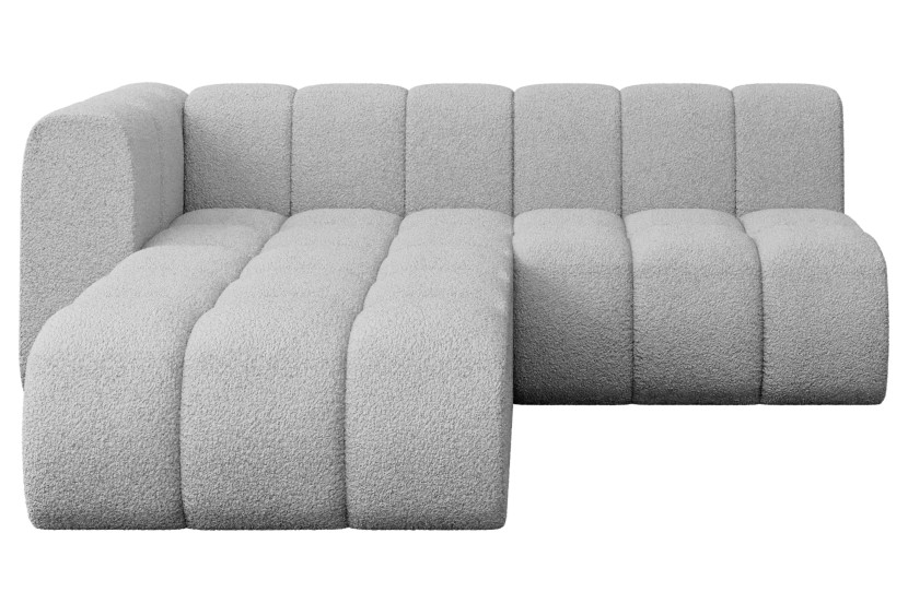 Narożnik lewostronny modułowy Darnel-L1 - 205x177x70 cm Jasny szary 758224