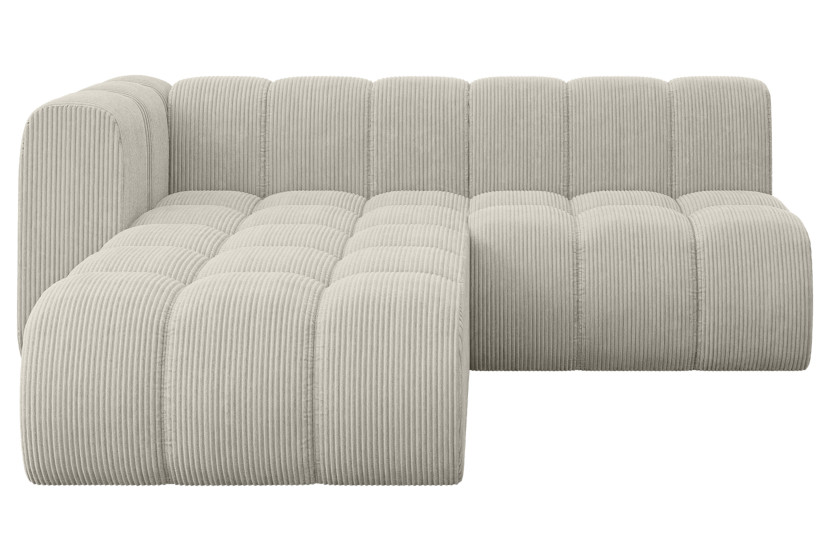 Narożnik lewostronny modułowy Darnel-L1 - 205x177x70 cm Kremowy 758603