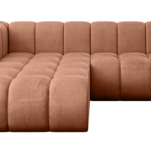 Narożnik lewostronny modułowy Darnel-L1 – 205x177x70 cm Morelowy 758517