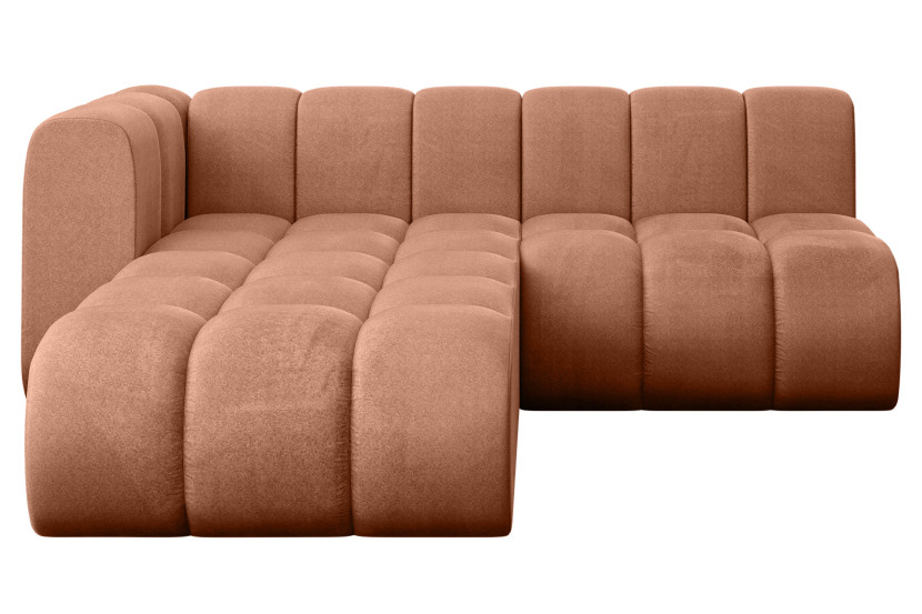 Narożnik lewostronny modułowy Darnel-L1 - 205x177x70 cm Morelowy 758517