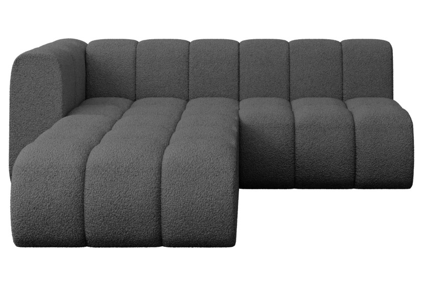 Narożnik lewostronny modułowy Darnel-L1 - 205x177x70 cm Szary 758411