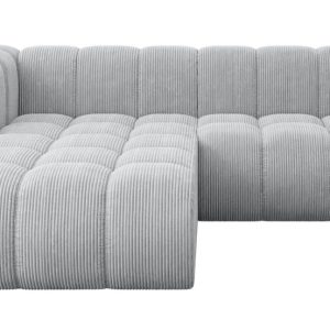 Narożnik lewostronny modułowy Darnel-L1 – 205x177x70 cm Szary 758311