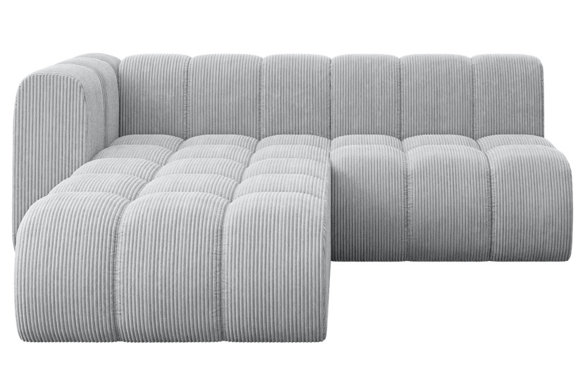 Narożnik lewostronny modułowy Darnel-L1 - 205x177x70 cm Szary 758311