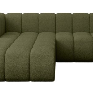 Narożnik lewostronny modułowy Darnel-L1 – 205x177x70 cm Zielony 758657