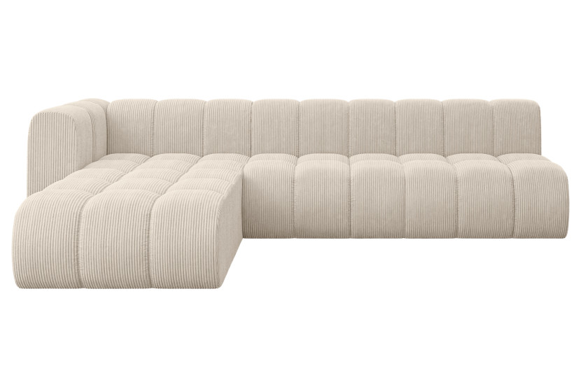 Narożnik lewostronny modułowy Darnel-L2 - 296x177x70 cm Beżowy 758802