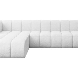 Narożnik lewostronny modułowy Darnel-L2 – 296x177x70 cm Biały 758493 Narożnik lewostronny modułowy Darnel-L2 – 296x177x70 cm Biały 758493