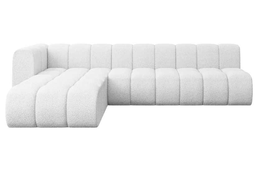 Narożnik lewostronny modułowy Darnel-L2 - 296x177x70 cm Biały 758493