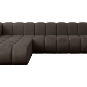 Narożnik lewostronny modułowy Darnel-L2 – 296x177x70 cm Brązowy 758465 Narożnik lewostronny modułowy Darnel-L2 – 296x177x70 cm Brązowy 758465