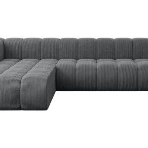 Narożnik lewostronny modułowy Darnel-L2 – 296x177x70 cm Grafitowy 758775 Narożnik lewostronny modułowy Darnel-L2 – 296x177x70 cm Grafitowy 758775