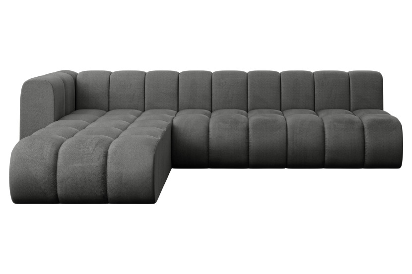 Narożnik lewostronny modułowy Darnel-L2 - 296x177x70 cm Grafitowy 758205