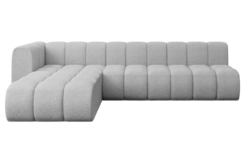 Narożnik lewostronny modułowy Darnel-L2 - 296x177x70 cm Jasny szary 758631