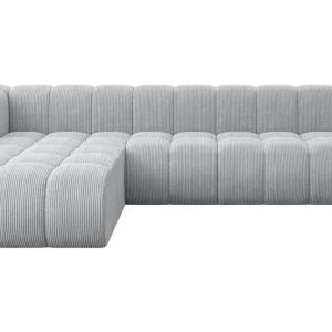 Narożnik lewostronny modułowy Darnel-L2 – 296x177x70 cm Szary 758641 Narożnik lewostronny modułowy Darnel-L2 – 296x177x70 cm Szary 758641