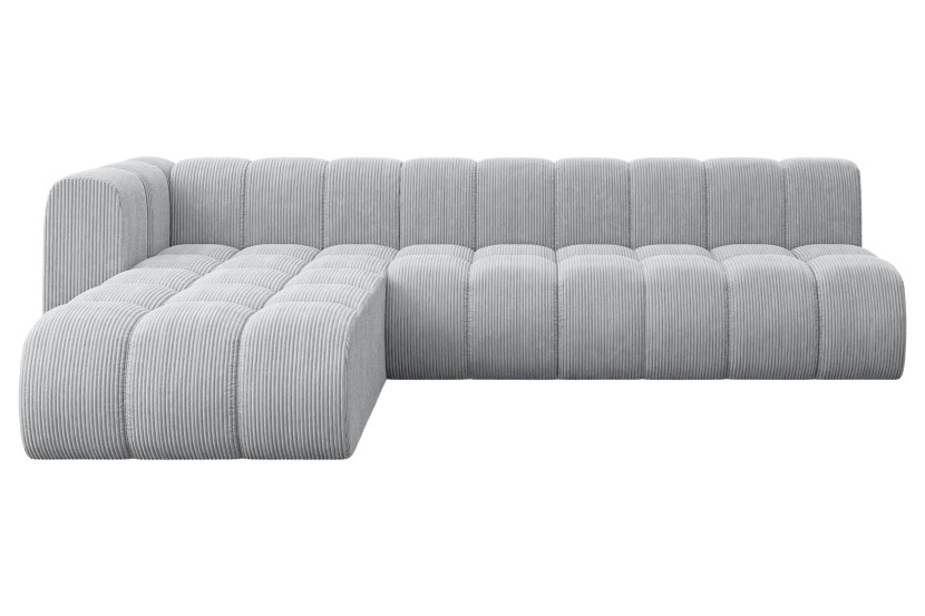 Narożnik lewostronny modułowy Darnel-L2 - 296x177x70 cm Szary 758641
