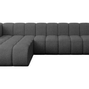 Narożnik lewostronny modułowy Darnel-L2 – 296x177x70 cm Szary 758455 Narożnik lewostronny modułowy Darnel-L2 – 296x177x70 cm Szary 758455