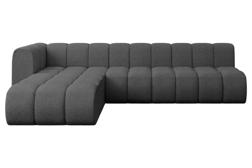 Narożnik lewostronny modułowy Darnel-L2 - 296x177x70 cm Szary 758455