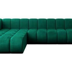 Narożnik lewostronny modułowy Darnel-L2 – 296x177x70 cm Zielony 758671