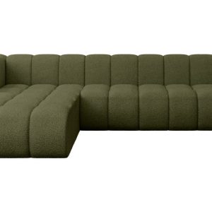 Narożnik lewostronny modułowy Darnel-L2 – 296x177x70 cm Zielony 758861