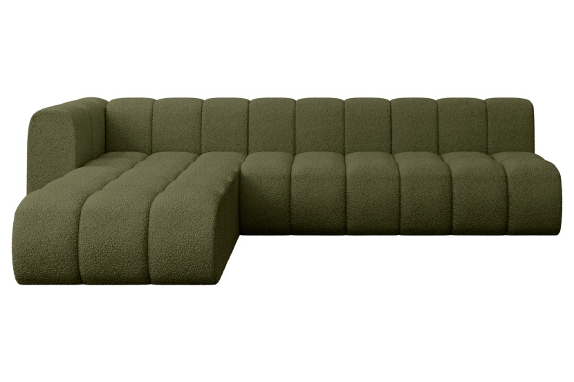 Narożnik lewostronny modułowy Darnel-L2 - 296x177x70 cm Zielony 758861