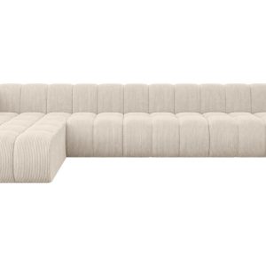 Narożnik lewostronny modułowy Darnel-L3 – 387x177x70 cm Beżowy 758773