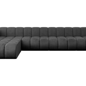 Narożnik lewostronny modułowy Darnel-L3 – 387x177x70 cm Czarny 758249