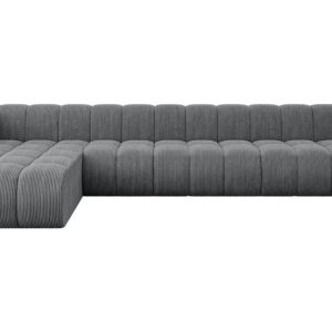 Narożnik lewostronny modułowy Darnel-L3 – 387x177x70 cm Grafitowy 758627