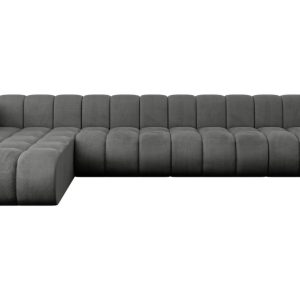Narożnik lewostronny modułowy Darnel-L3 – 387x177x70 cm Grafitowy 758197