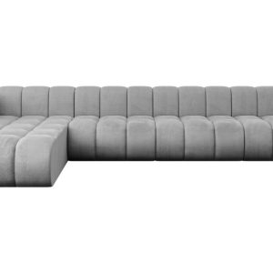 Narożnik lewostronny modułowy Darnel-L3 – 387x177x70 cm Jasny szary 758284