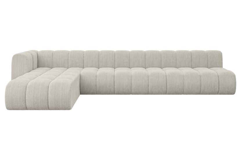Narożnik lewostronny modułowy Darnel-L3 - 387x177x70 cm Kremowy 758714